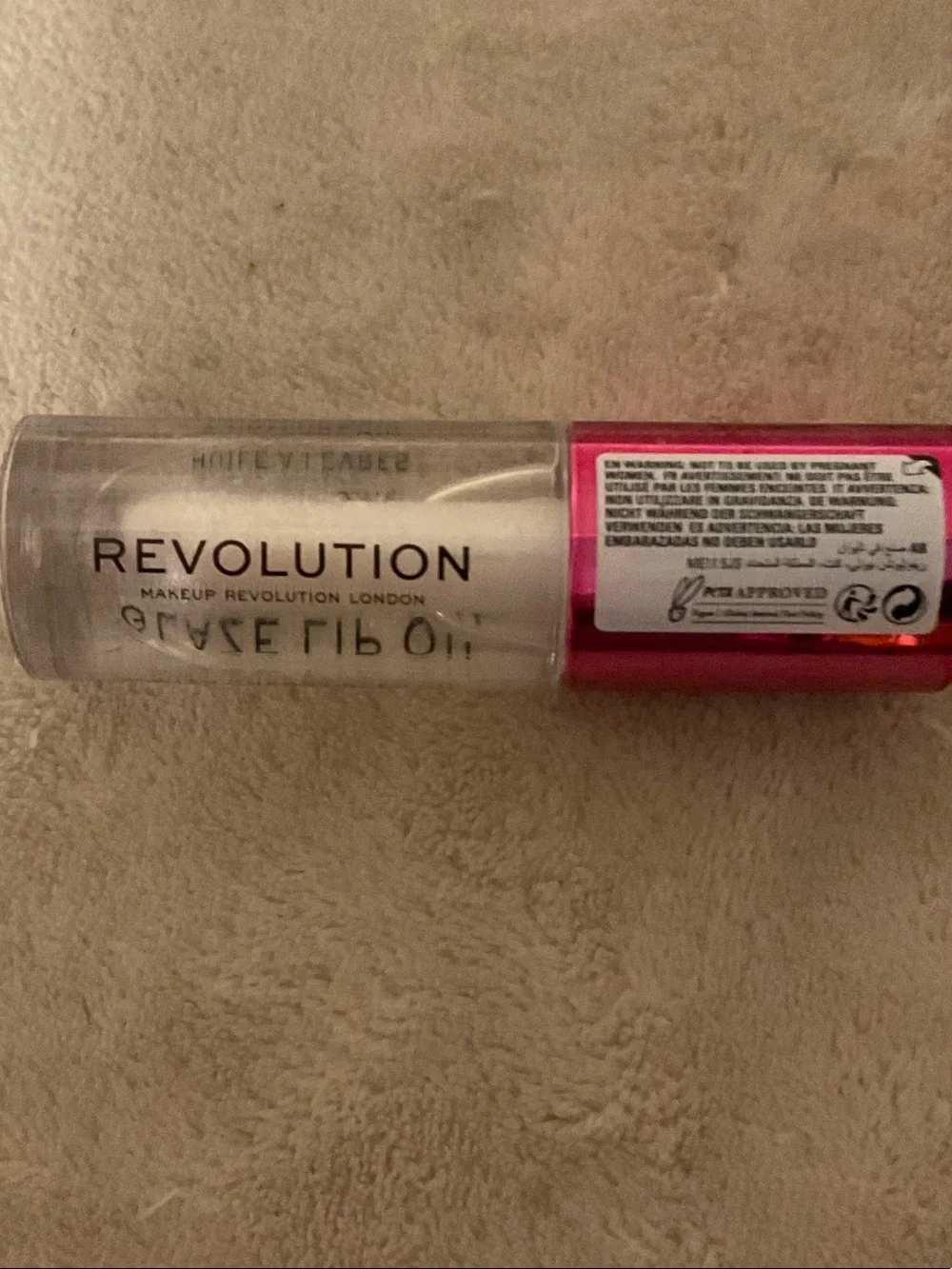 Revolution Glaze Lip Oil - Pink and Silver